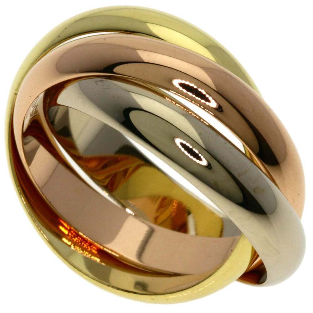 CARTIER Authentic 18k Gold Trinity Ring #52